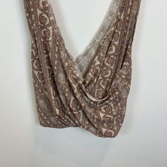 Free People We‎ The Free Your Twised Tank Wrap Top Sz Large Tea Combo - Picture 3 of 8